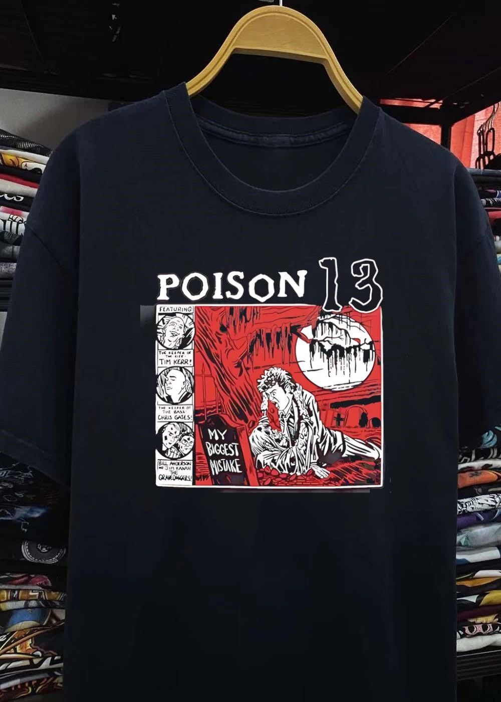 Poison 13 My Biggest Mistake Graveyard Comic Art T-Shirt