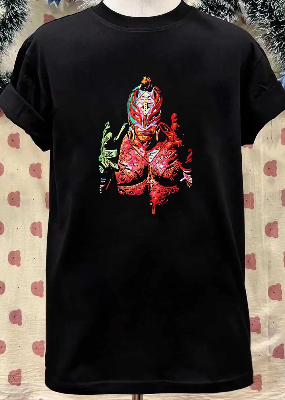 Rey Mysterio Abstract Colorful Mask Illustration shirt