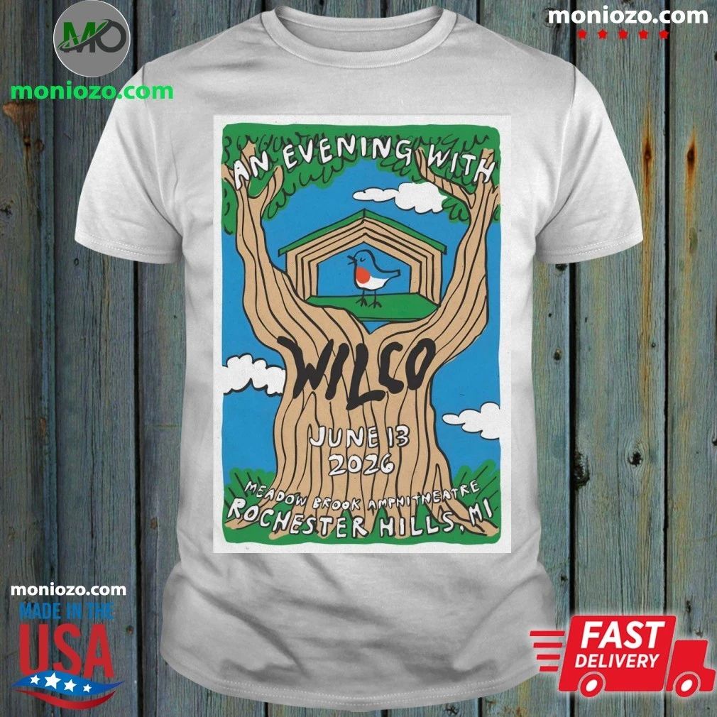 Wilco In Rochester Hills MI On June 13 2026 Tour Poster T-Shirt