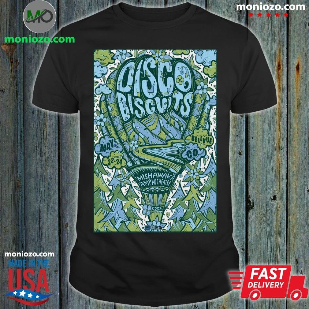 Original The Disco Biscuits 5 22-5 24 2026 Bellvue CO Poster Shirt