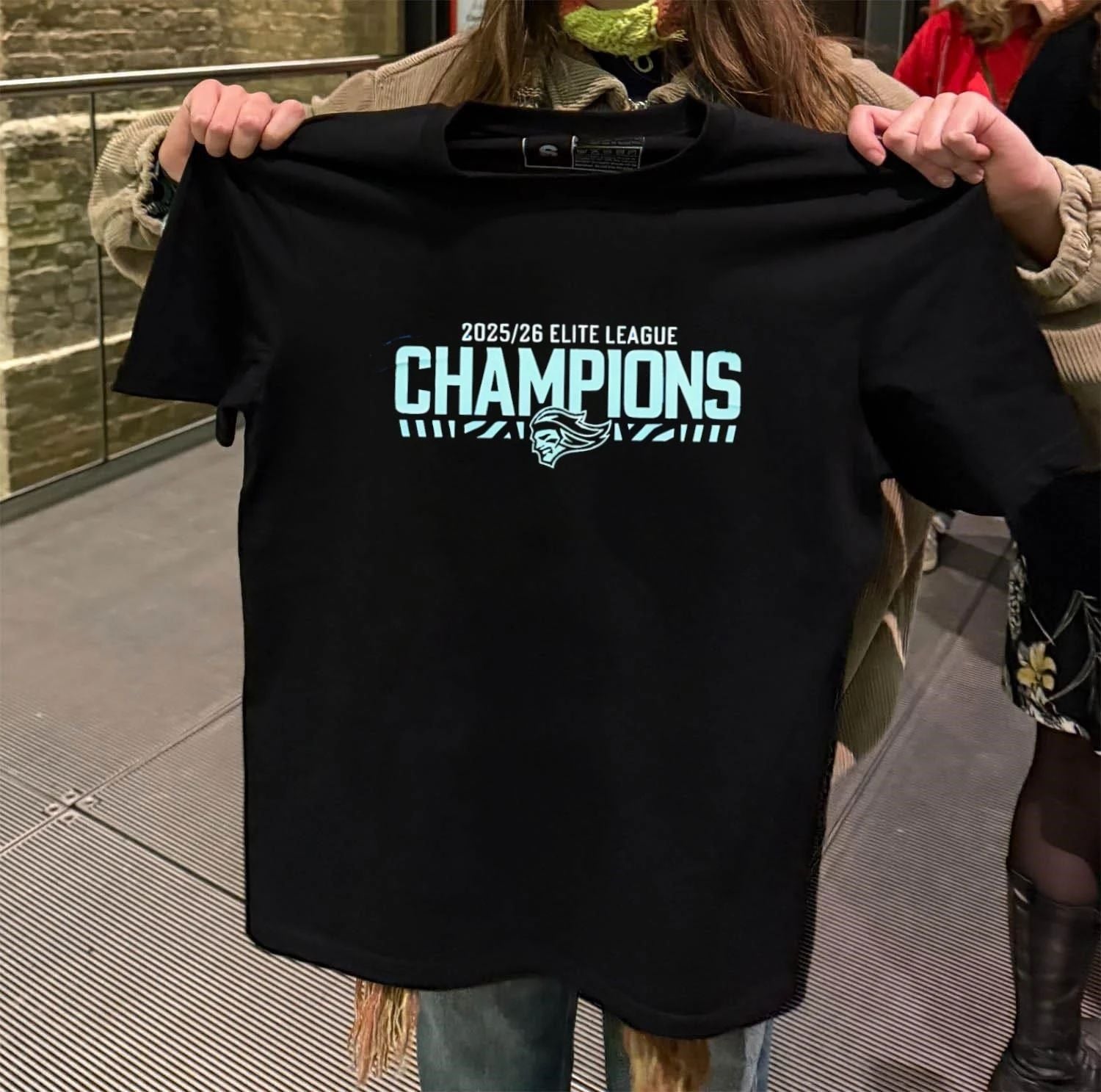 Belfast Giants 2026 Elite League Champions Locker Room shirt