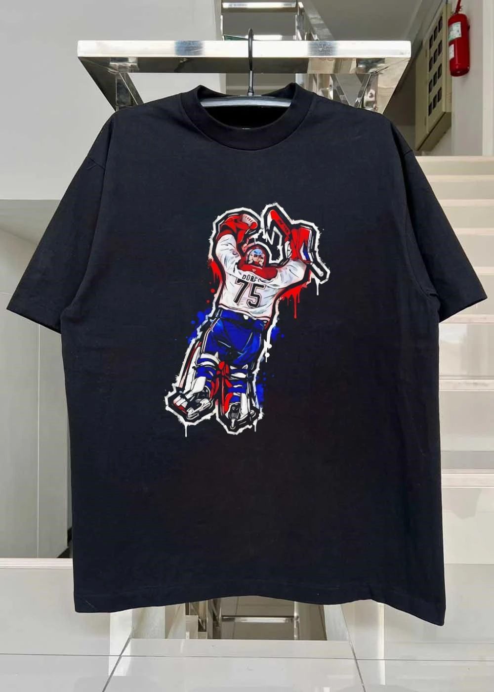 Laval Rocket Jakub Dobes 75 Goalie Hockey shirt