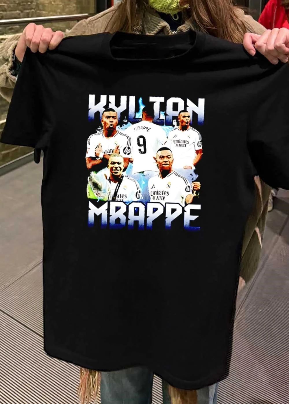 Kylian Mbappe Real Madrid Club Soccer Bootleg shirt