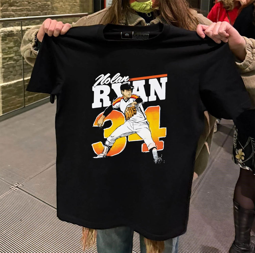 Nolan Ryan 34 Houston Retro player shirt