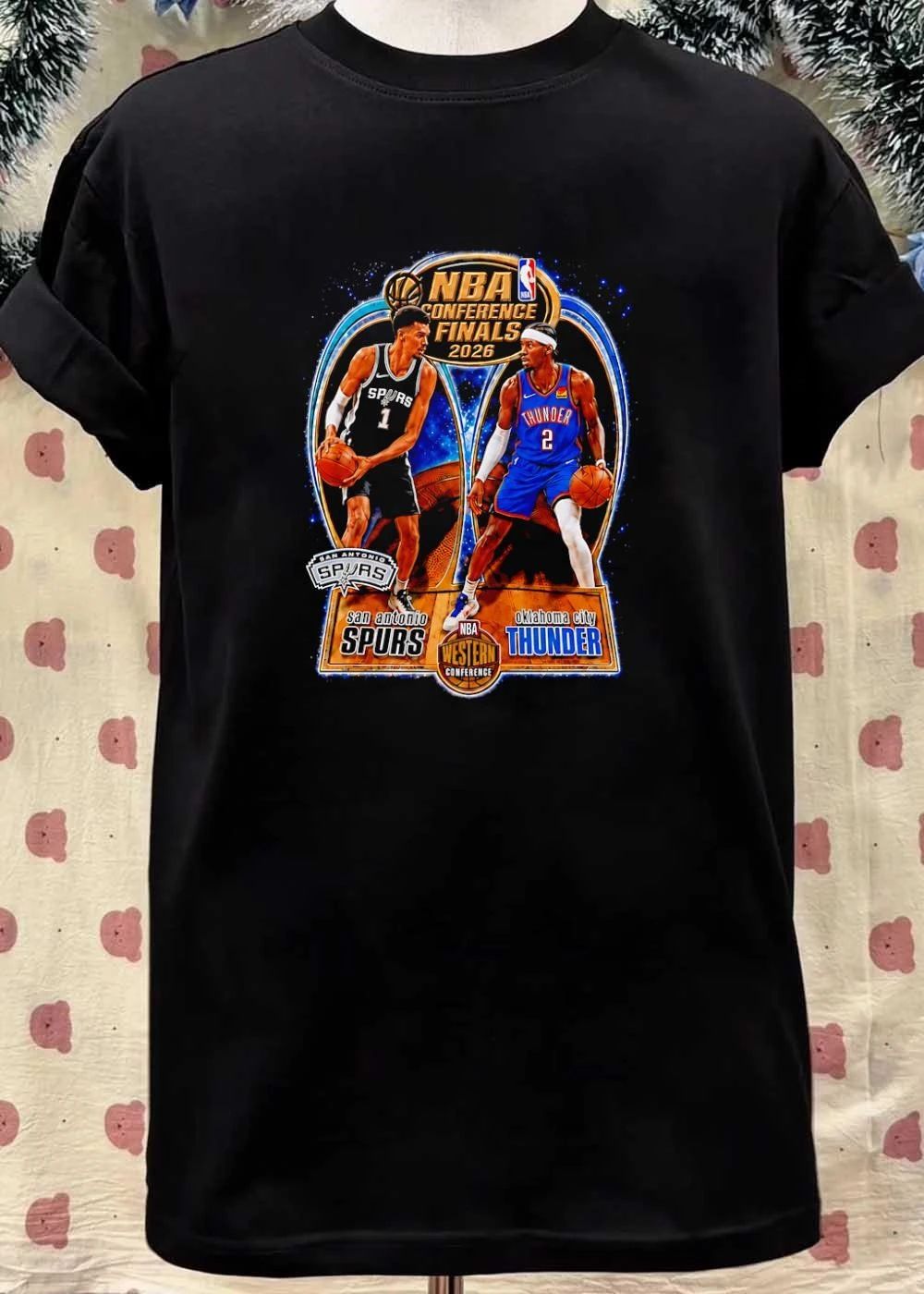 NBA Conference Finals 2026 Spurs Thunder shirt