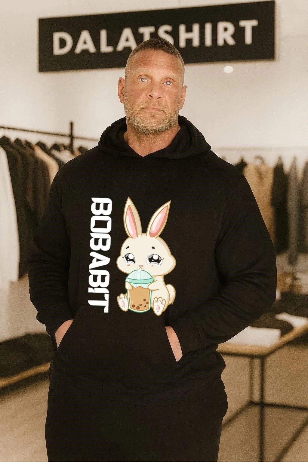 Bobabbit Bunny Drinking Boba Tea shirt