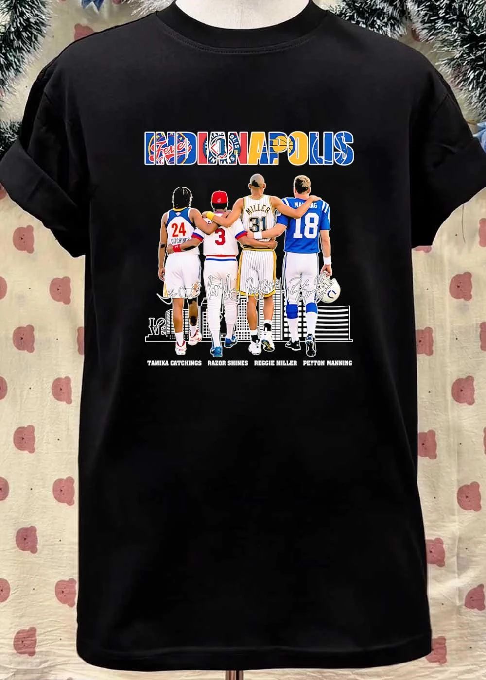 Indianapolis Sports Legends Team Logos T-Shirt