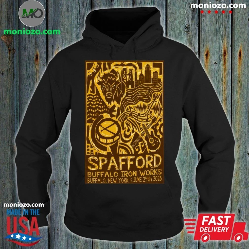 Spafford Buffalo Concert Tour 2026 June 24 Buffalo Iron Works Poster Shirt