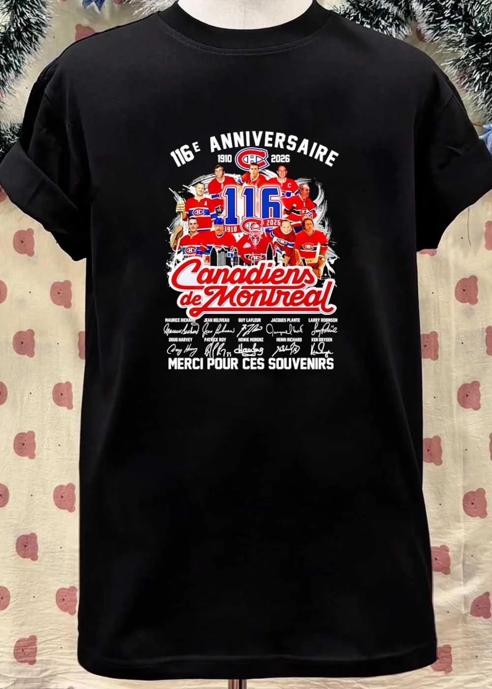 Montreal Canadiens 116e Anniversaire Merci Pour Ces Souvenirs shirt