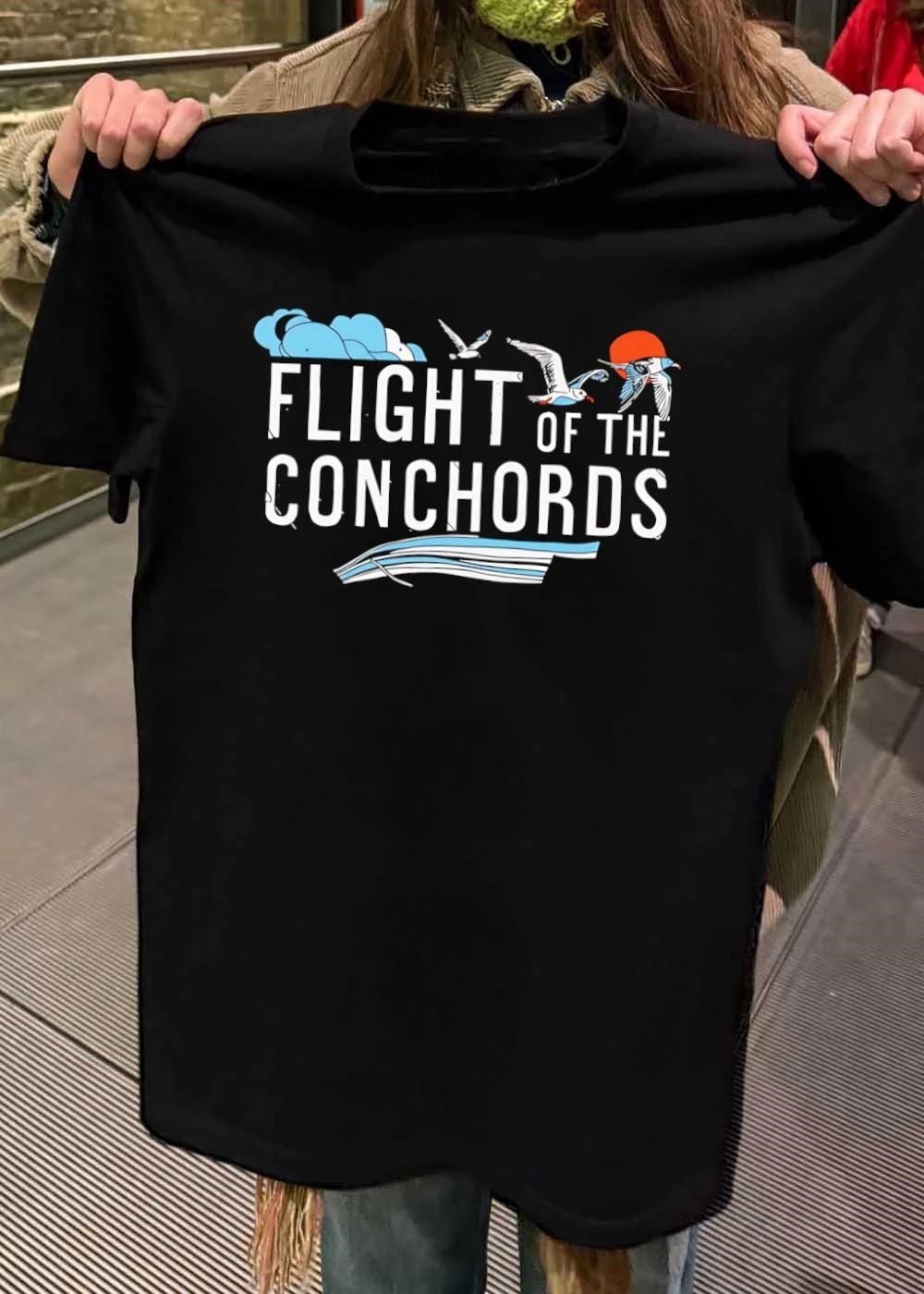 Flight Of The Conchords Flying Birds Clouds Musical Design T-Shirt