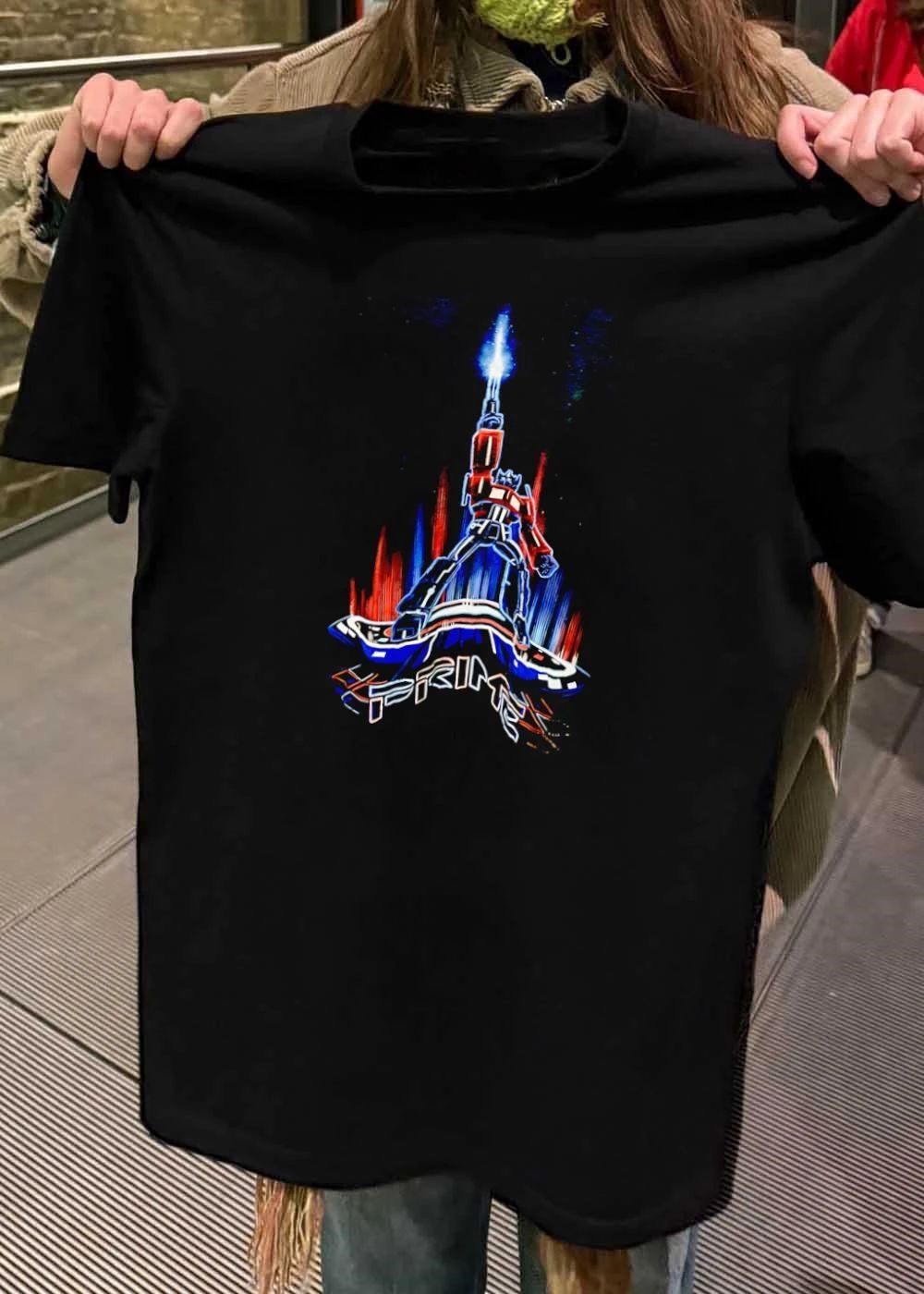 Transformers Optimus Prime Neon Glow Prime Text Retro Sci-Fi 2026 Legacy Shirt