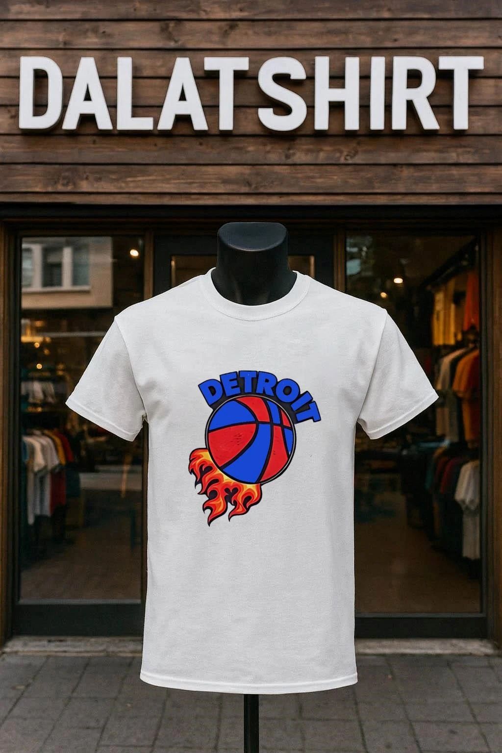 Detroit Pistons Basketball On Fire shirt