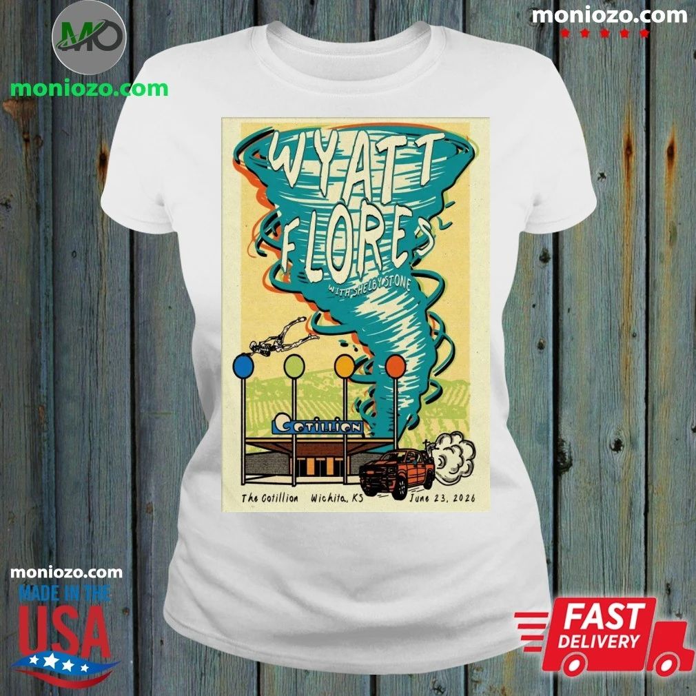 Original Wyatt Flores Tour The Cotillion in Wichita, KS 06.23.26 Poster Shirt