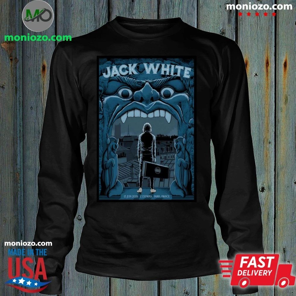Original Jack White L’Olympia in Paris France June 13 2026 Poster T-Shirt