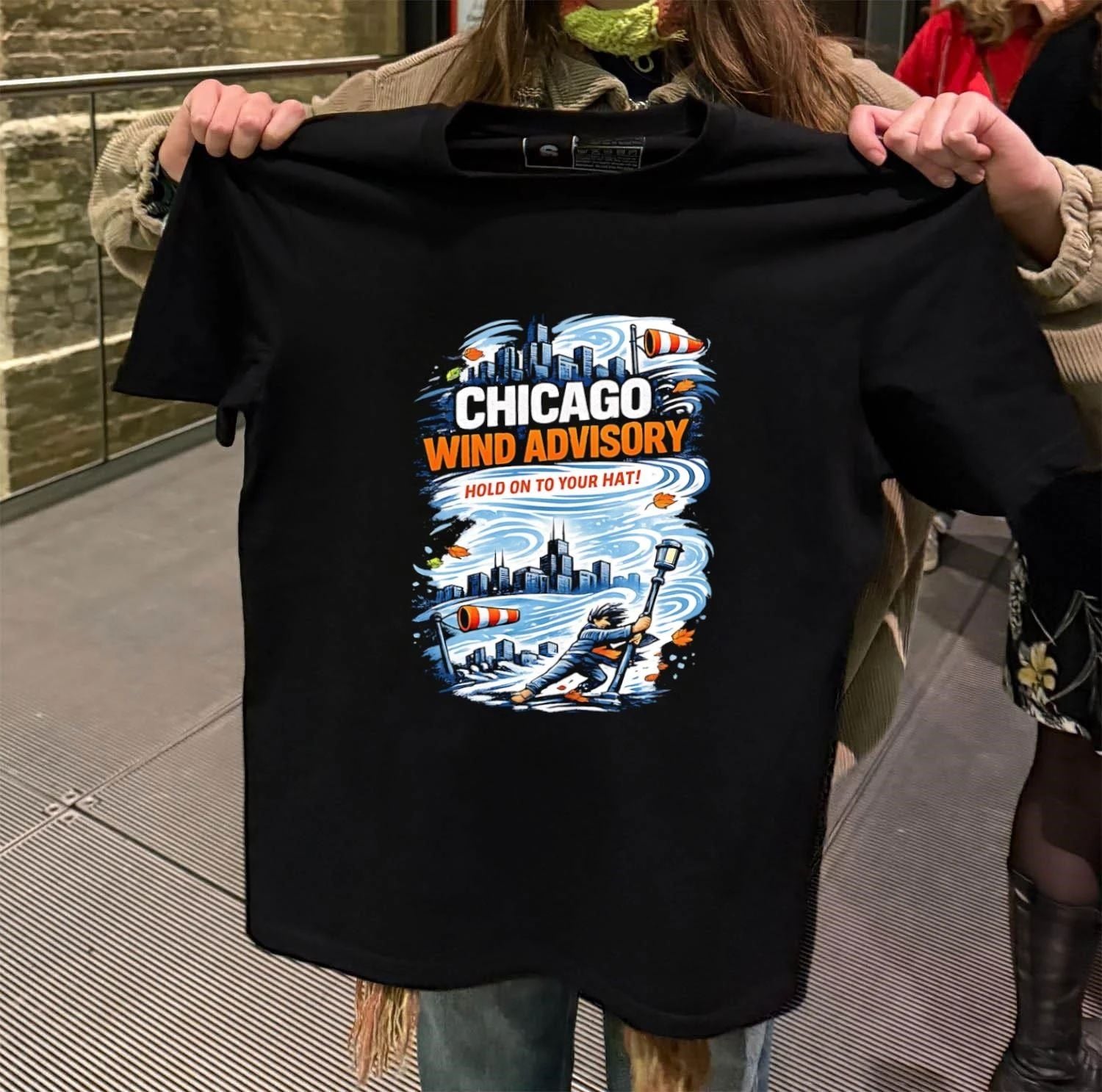 Chicago Wind Advisory Hold On To Your Hat shirt