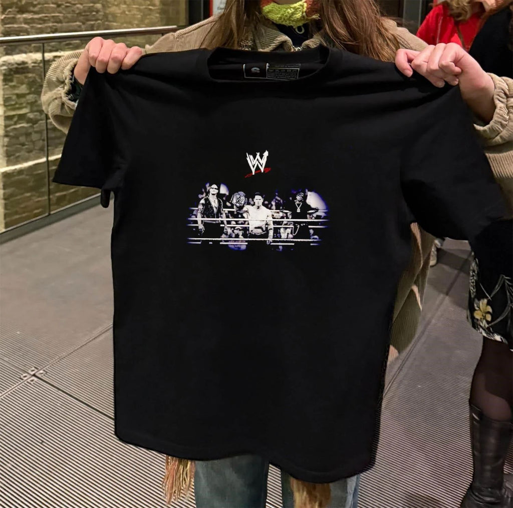 Wrestling Is Real Dwayne Johnson John Cena retro shirt