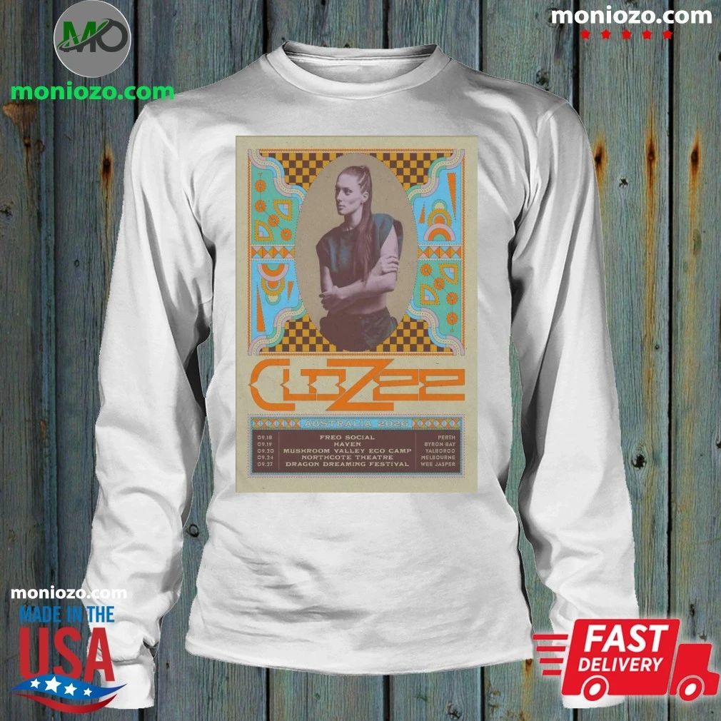 Original CloZee Australia 2026 Tour Poster Shirt