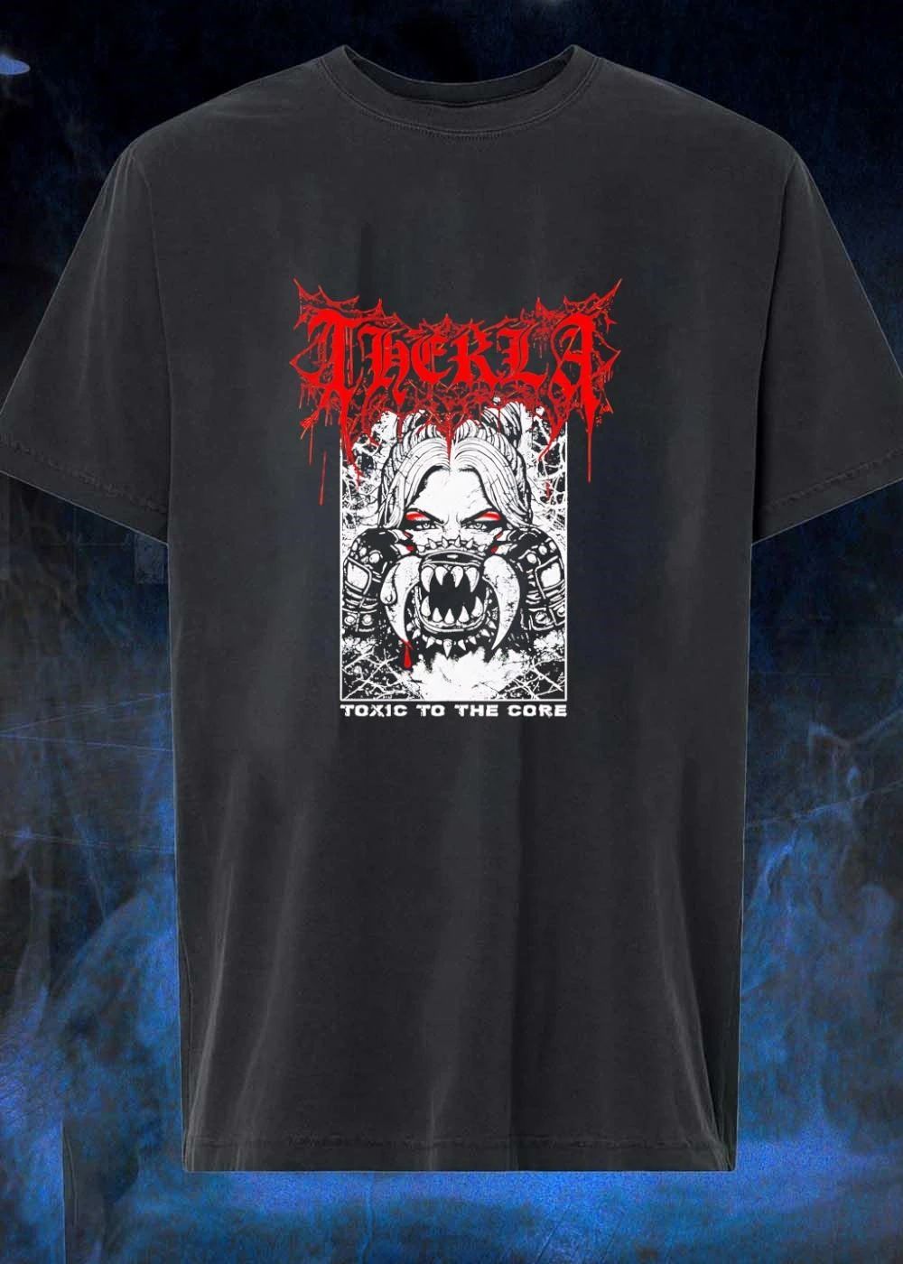 Therkla Toxic To The Core Woman Demon Mouth T-Shirt