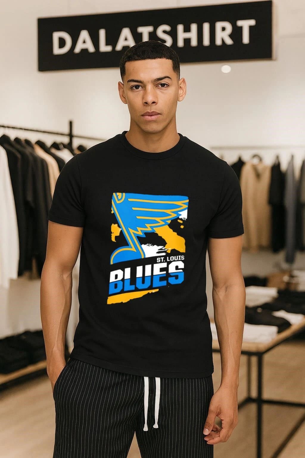 St. Louis Blues Note Logo Blues Hockey shirt