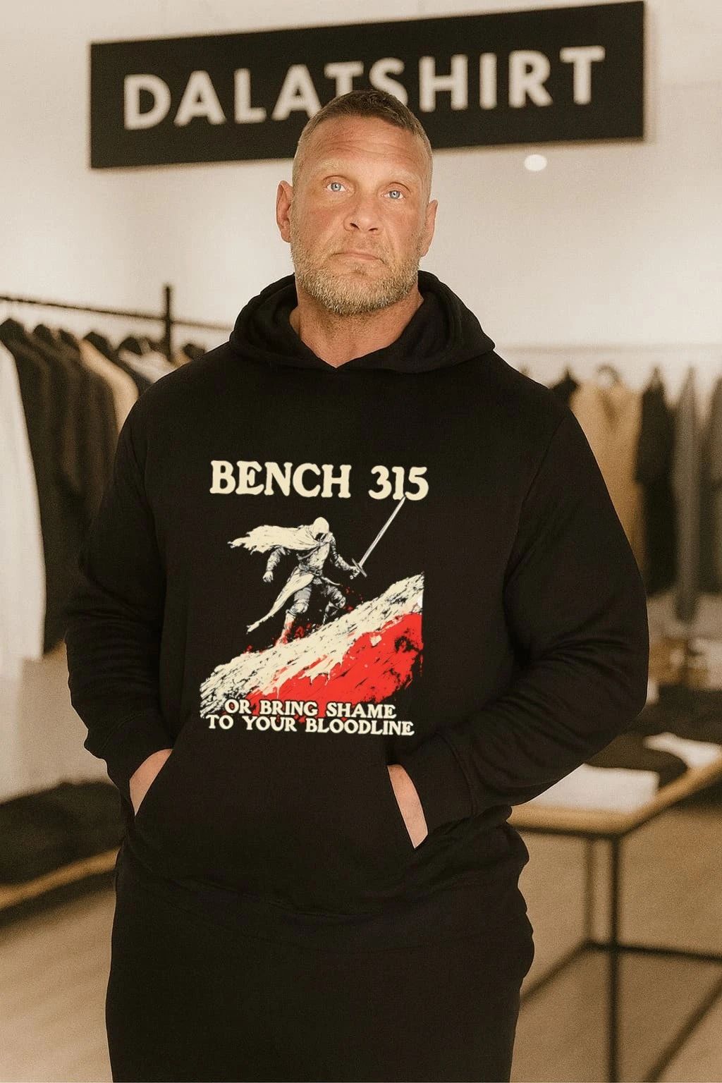 Bench 315 Or Bring Shame To Your Bloodline Knight shirt