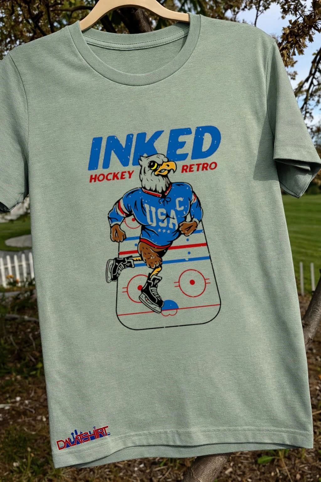 Inked Hockey Retro mascot shirt