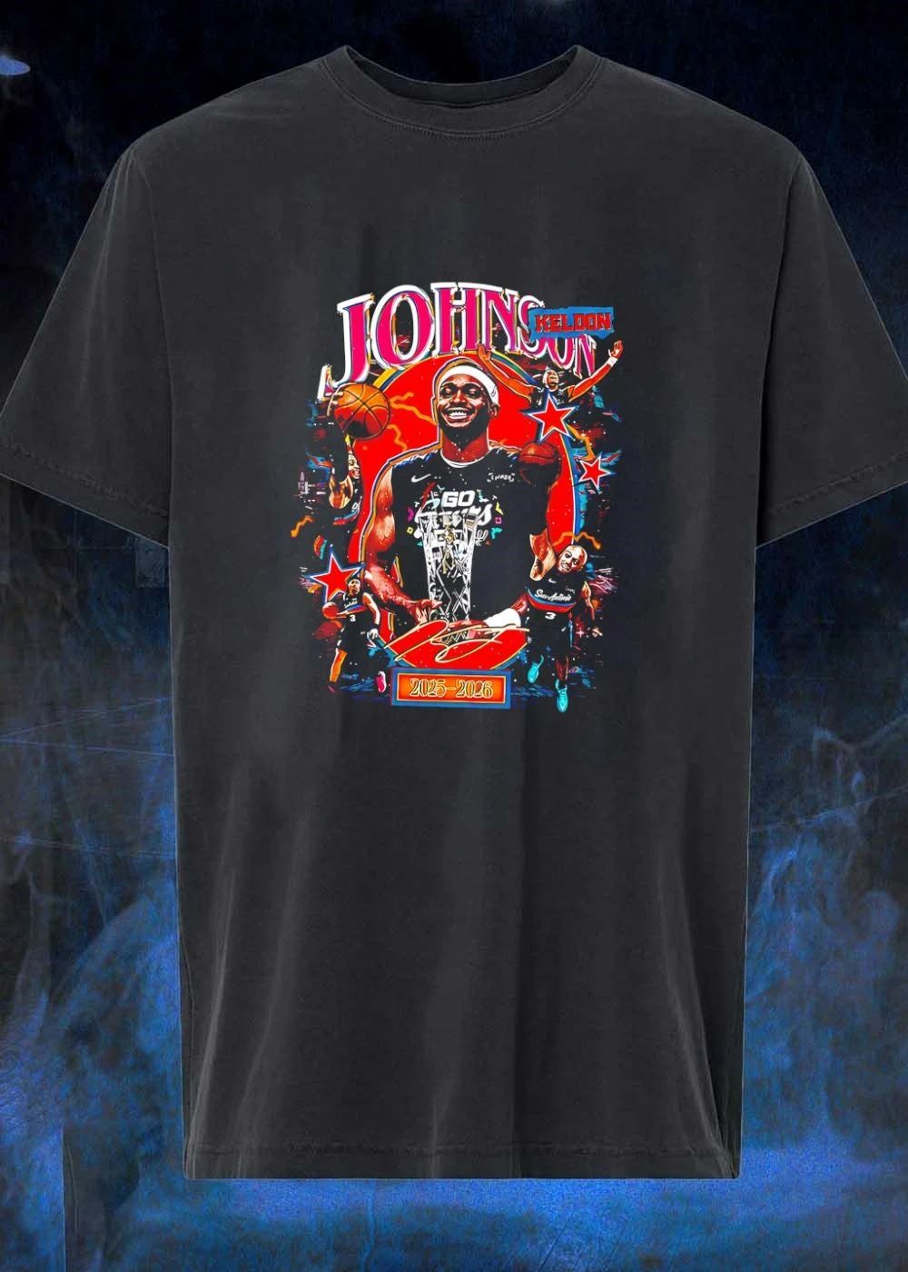 Keldon Johnson San Antonio Basketball 2025 2026 shirt