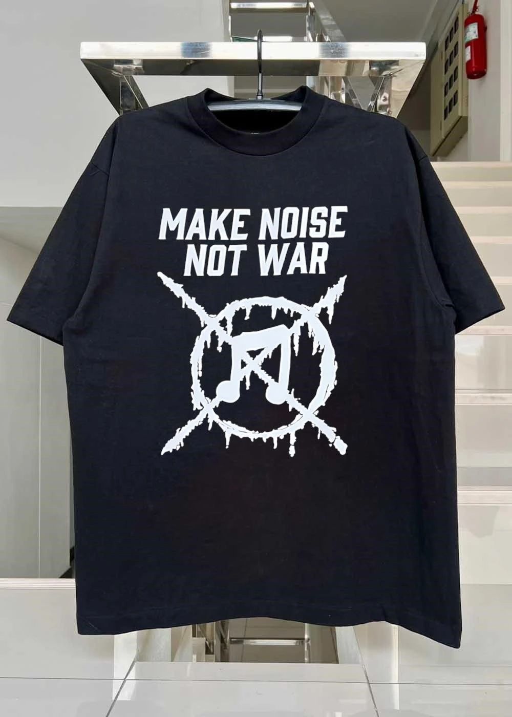 Make Noise Not War Music Note Symbol shirt