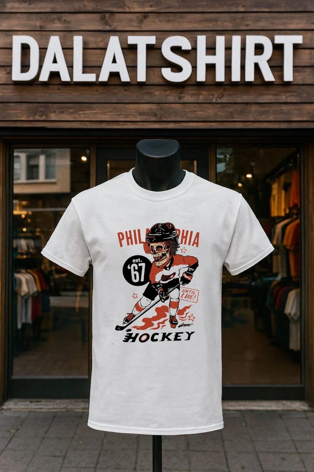 Philadelphia Hockey Est 67 Skeleton Player Until I Die shirt