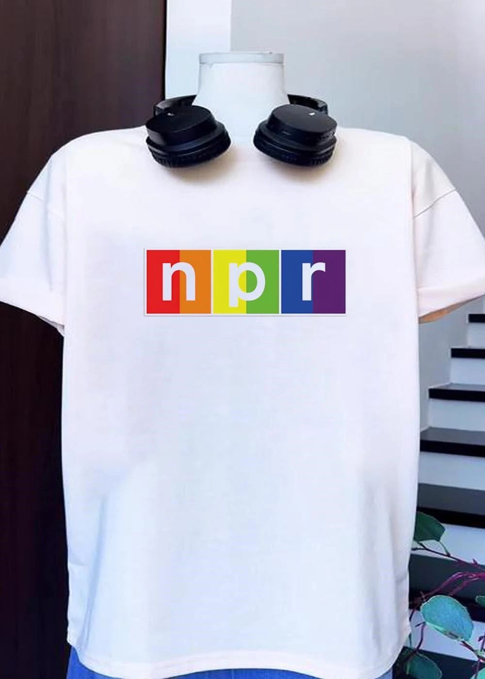 NPR Rainbow Pride Public Radio Listen With Pride 2026 Shirt