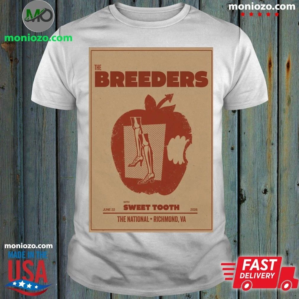 Original The Breeders Richmond The National Jun 22, 2026 Poster Shirt