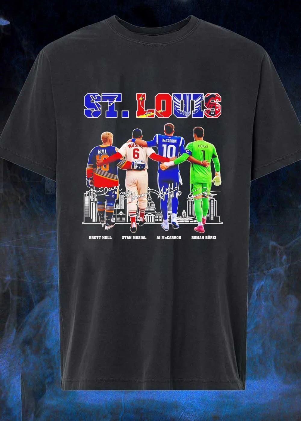 St. Louis Sports Team Logos And Players T-Shirt