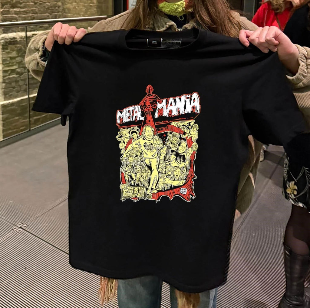 Metal Mania Brian Walsby KUSF 90.3 FM Comic Art Music shirt