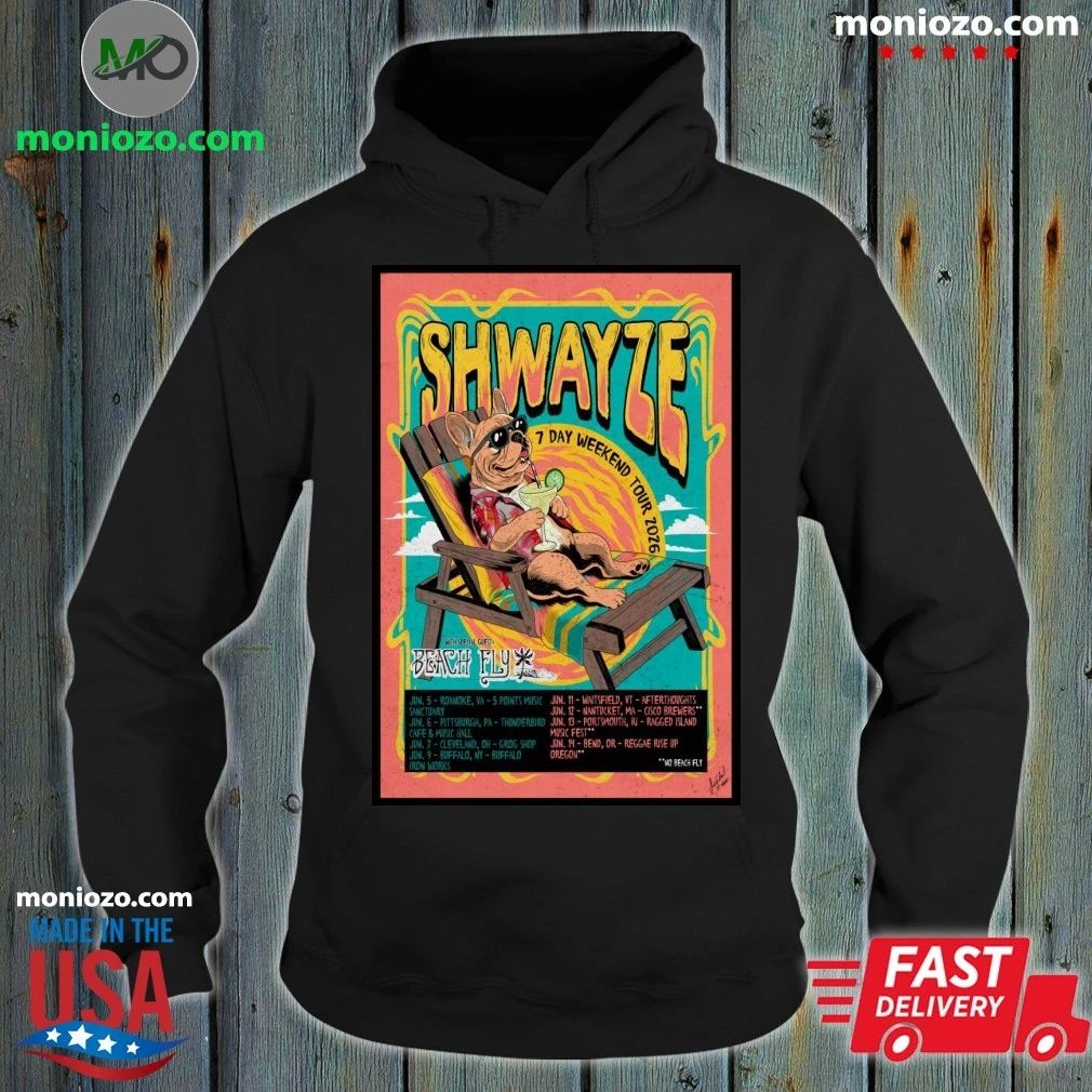Original Shwayze 7 Day Weekend 2026 Tour Poster Shirt