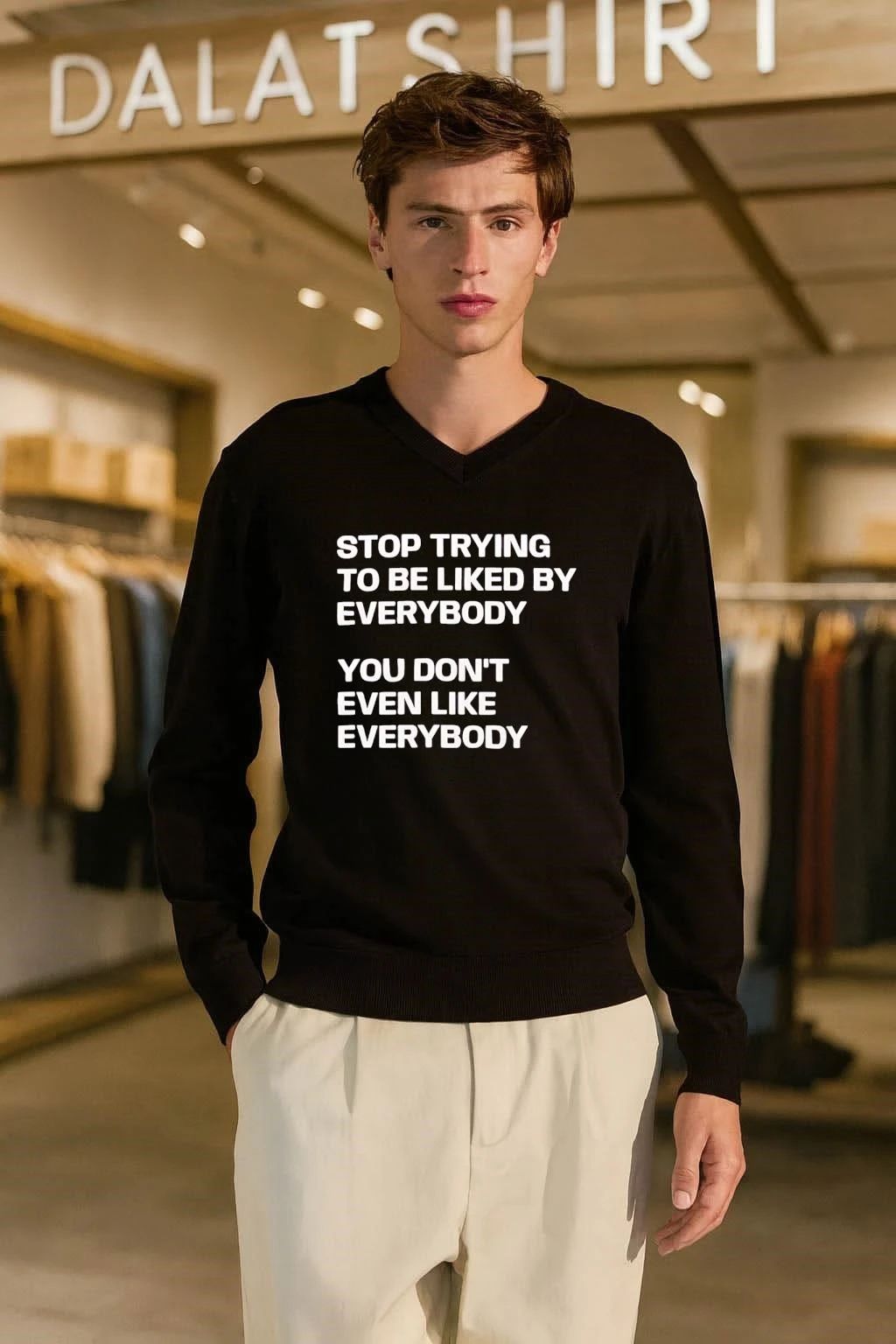 Stop trying to be liked by everybody you don’t even like everybody shirt