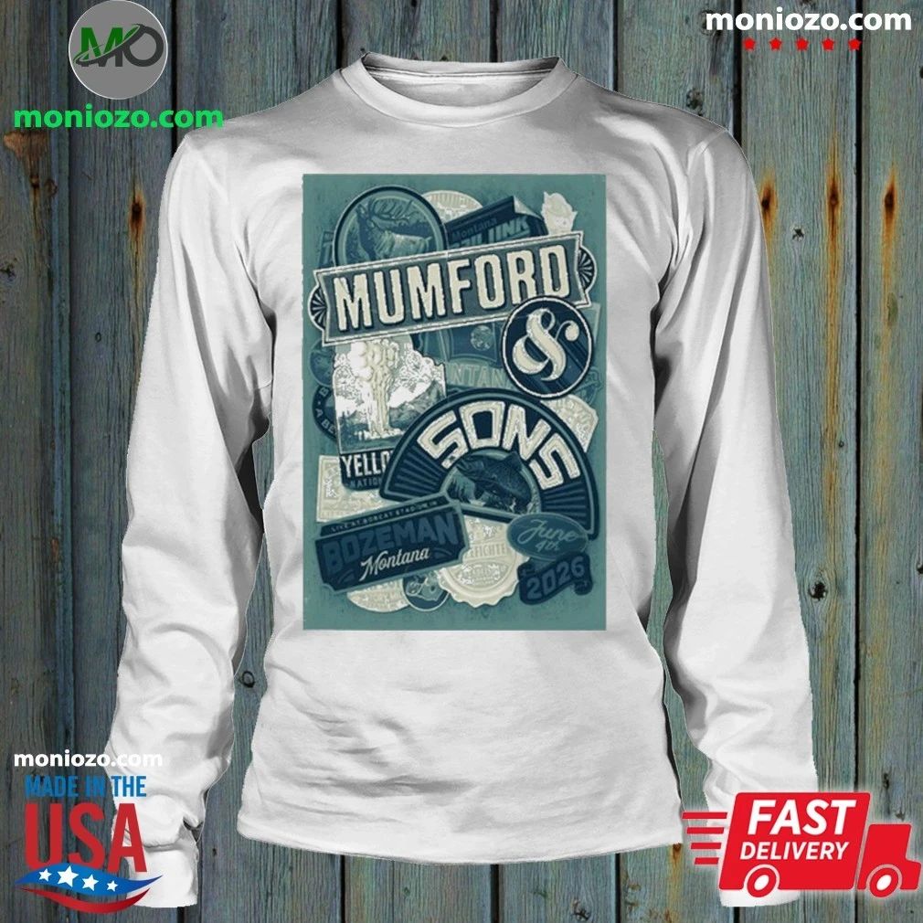 Original Mumford And Sons 6 4 2206 Bozeman MT Shirt
