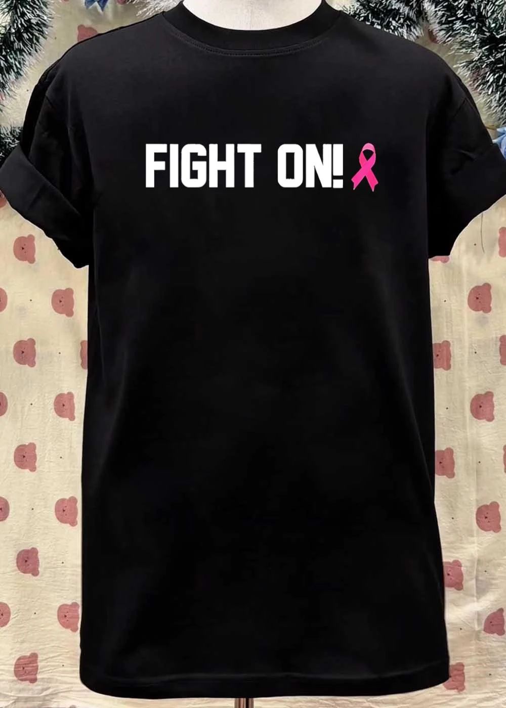 Sam Riegel fight on cancer awareness shirt
