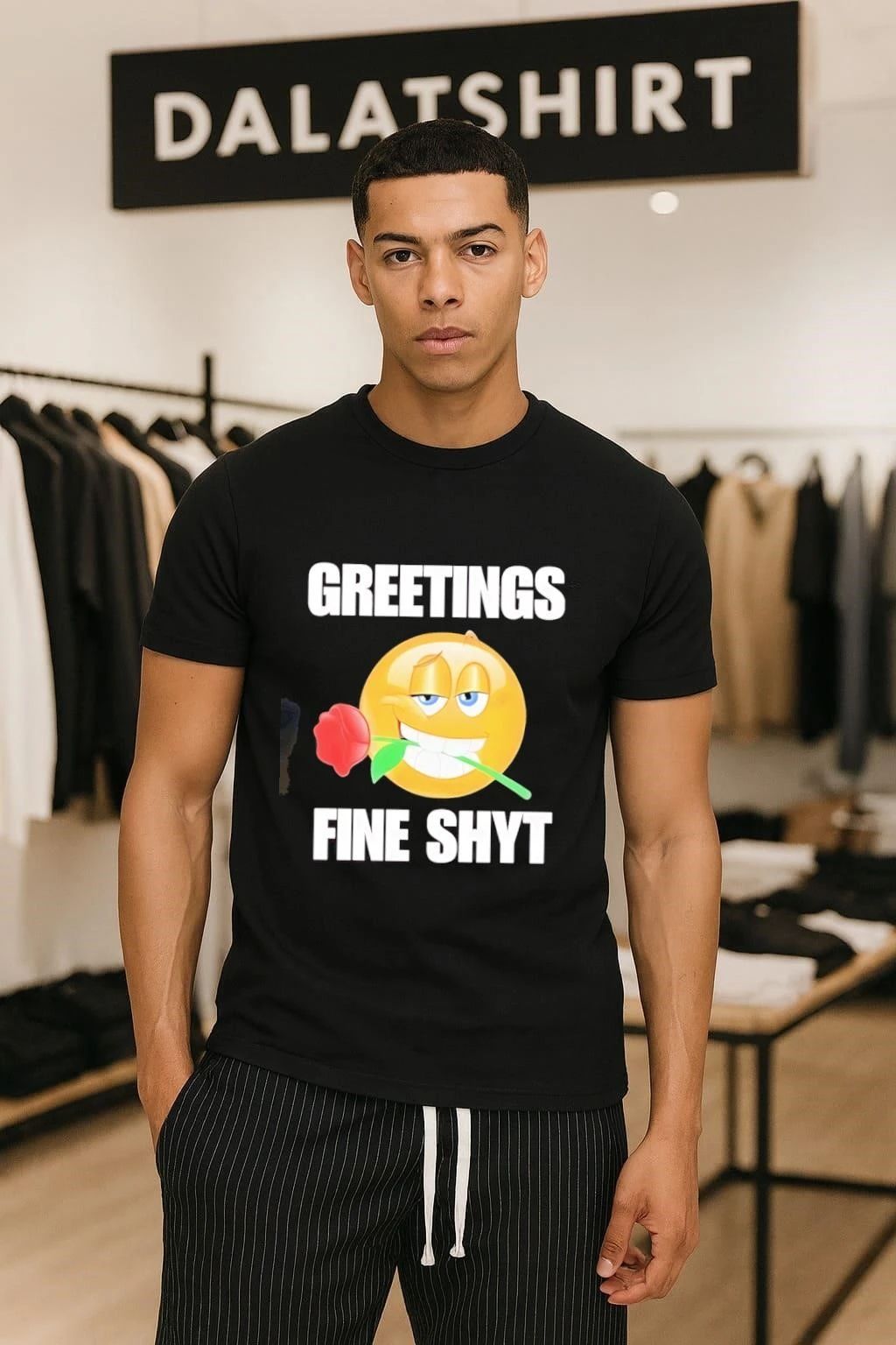 Greetings fine shyt rose shirt