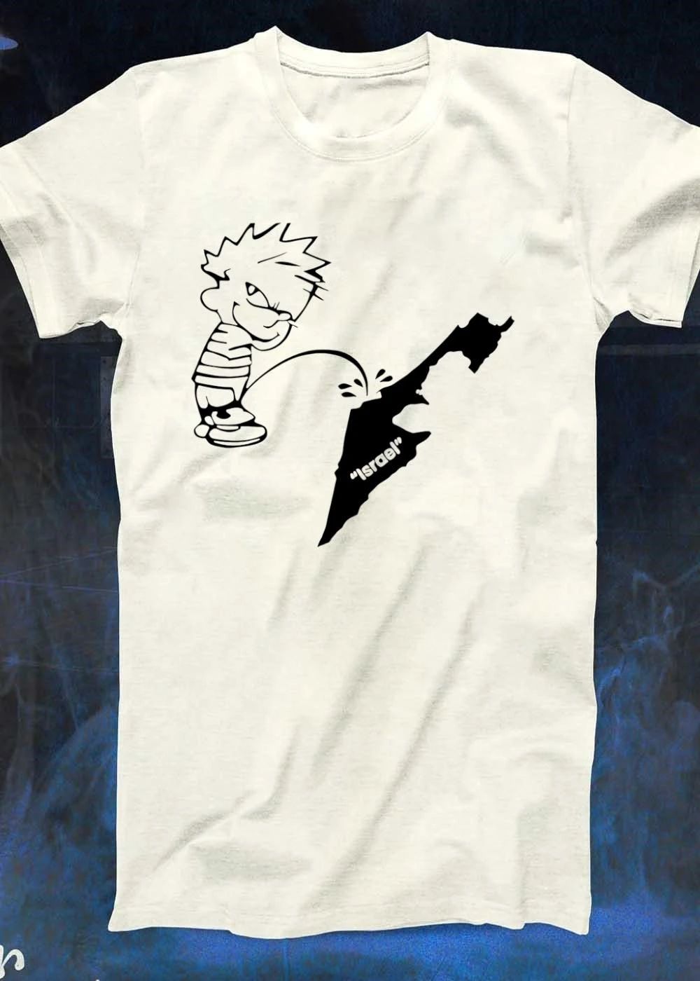 The kid pee on Israel shirt
