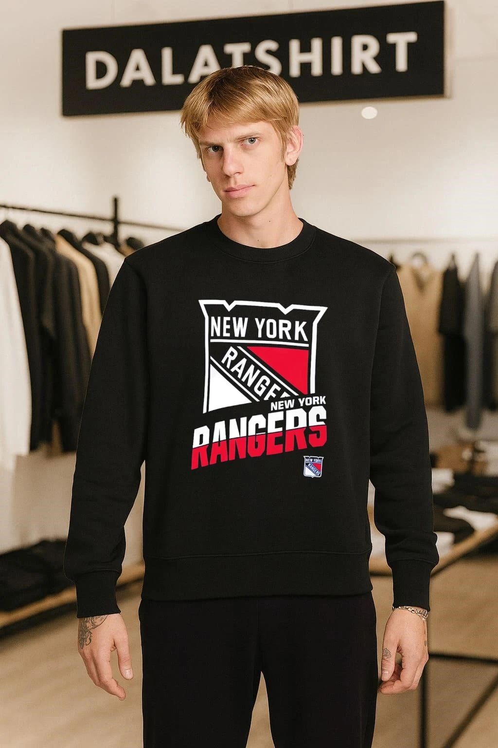 New York Rangers Shield Logo Classic Hockey Fan Graphic shirt