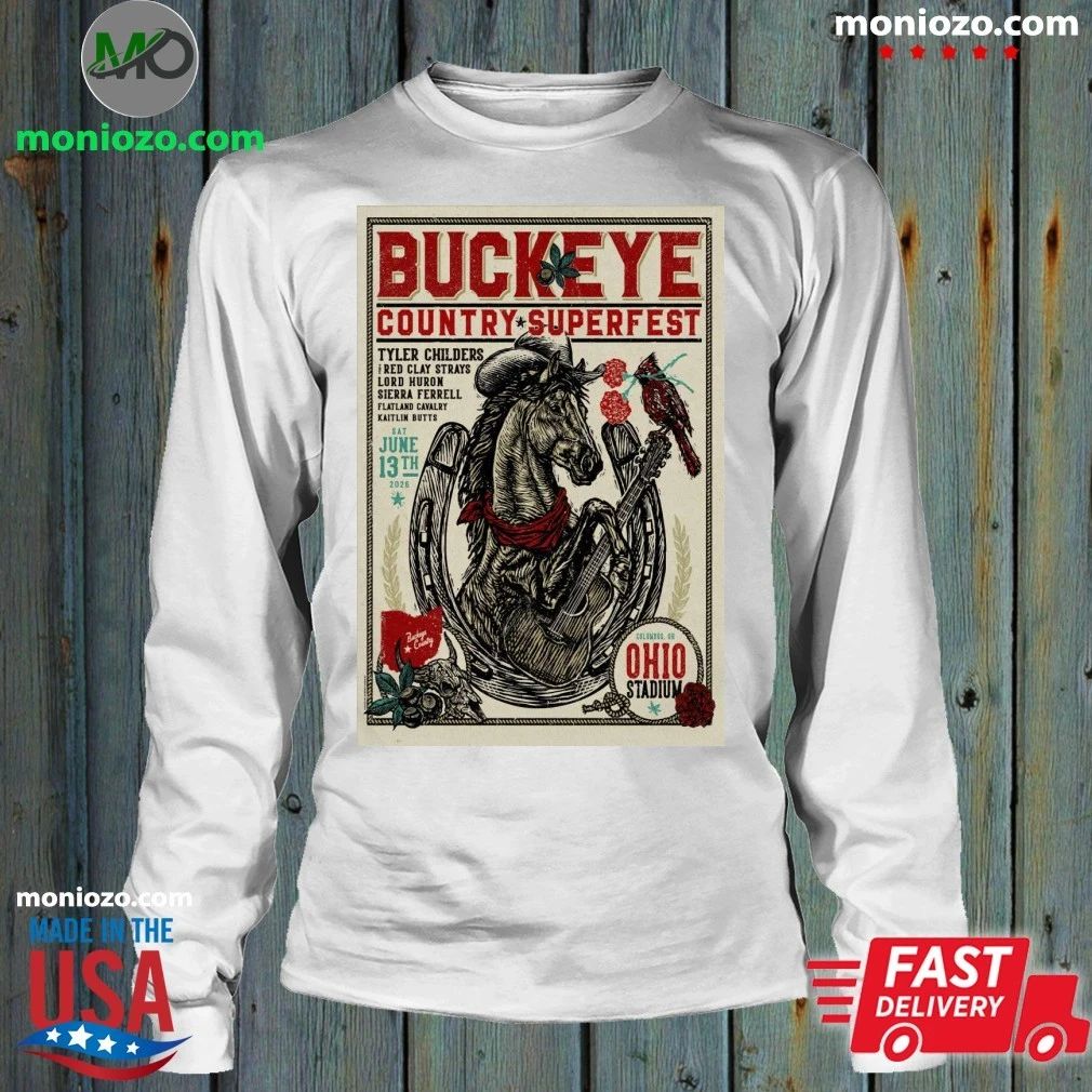 Original Buckeye Country Superfest Poster June 13 2026 Shirt