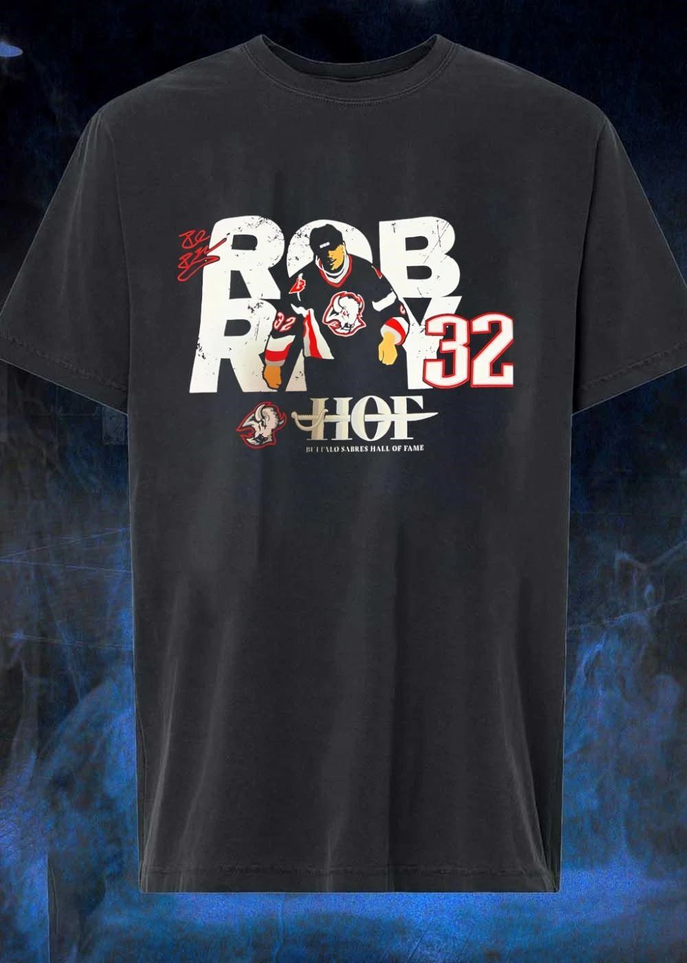 Rob Ray 32 HOF Buffalo Sabres Hall Of Fame Hockey shirt