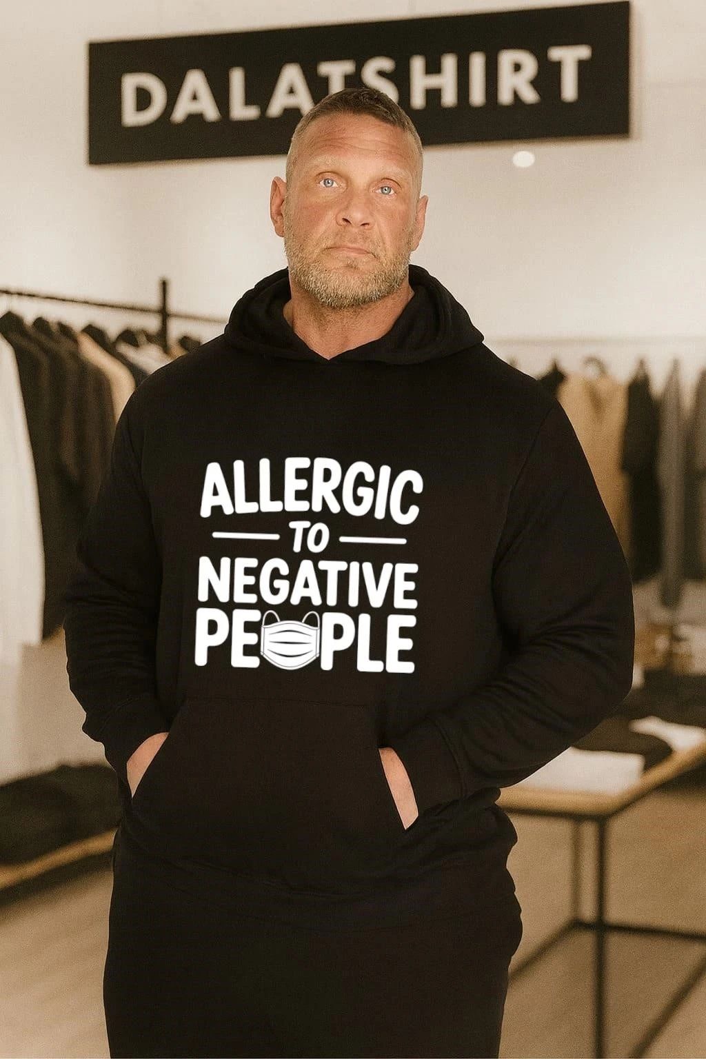 Allergic to Negative People Boxy shirt