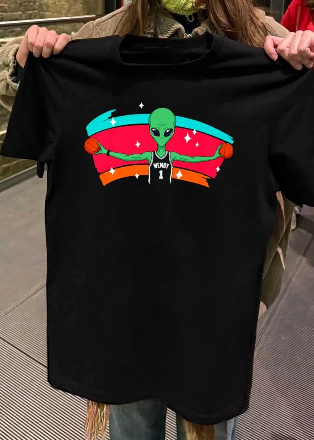 Wemby 1 Alien Basketball Jersey Cartoon shirt