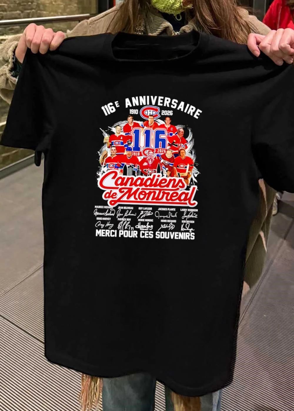 Montreal Canadiens 116e Anniversaire Merci Pour Ces Souvenirs shirt