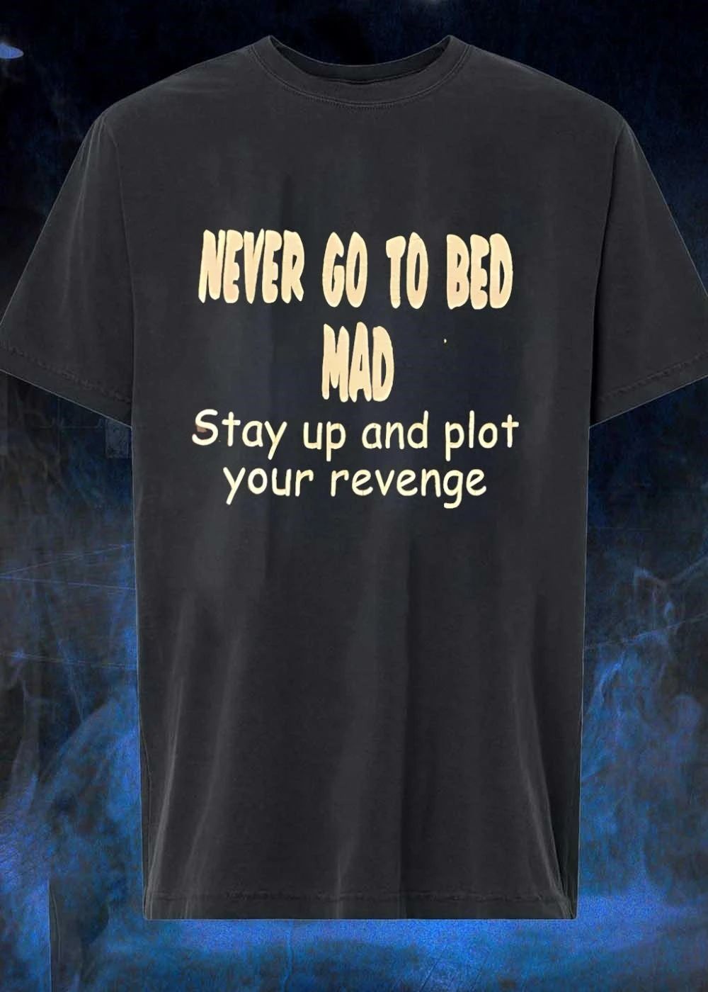 Never Go To Bed Mad Stay Up And Plot Your Revenge shirt