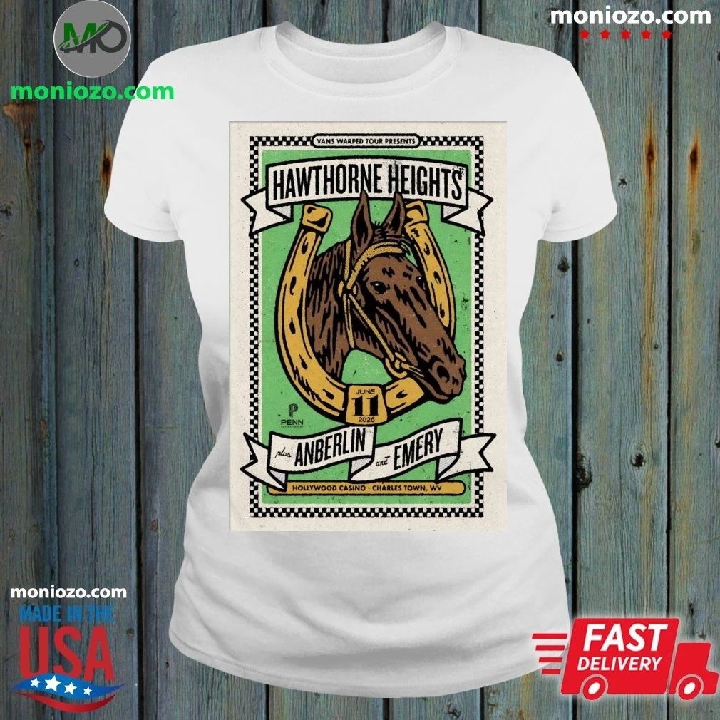 Hawthorne Heights 6 11 2026 Charles Town WV Poster Shirt