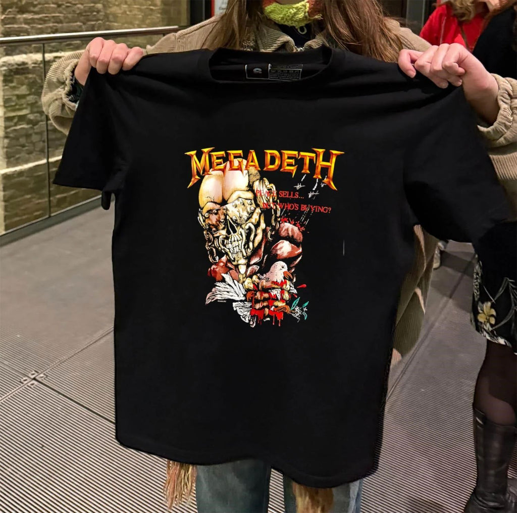 Megadeth Vic Rattlehead Peace Sells But Whos Buying Band shirt