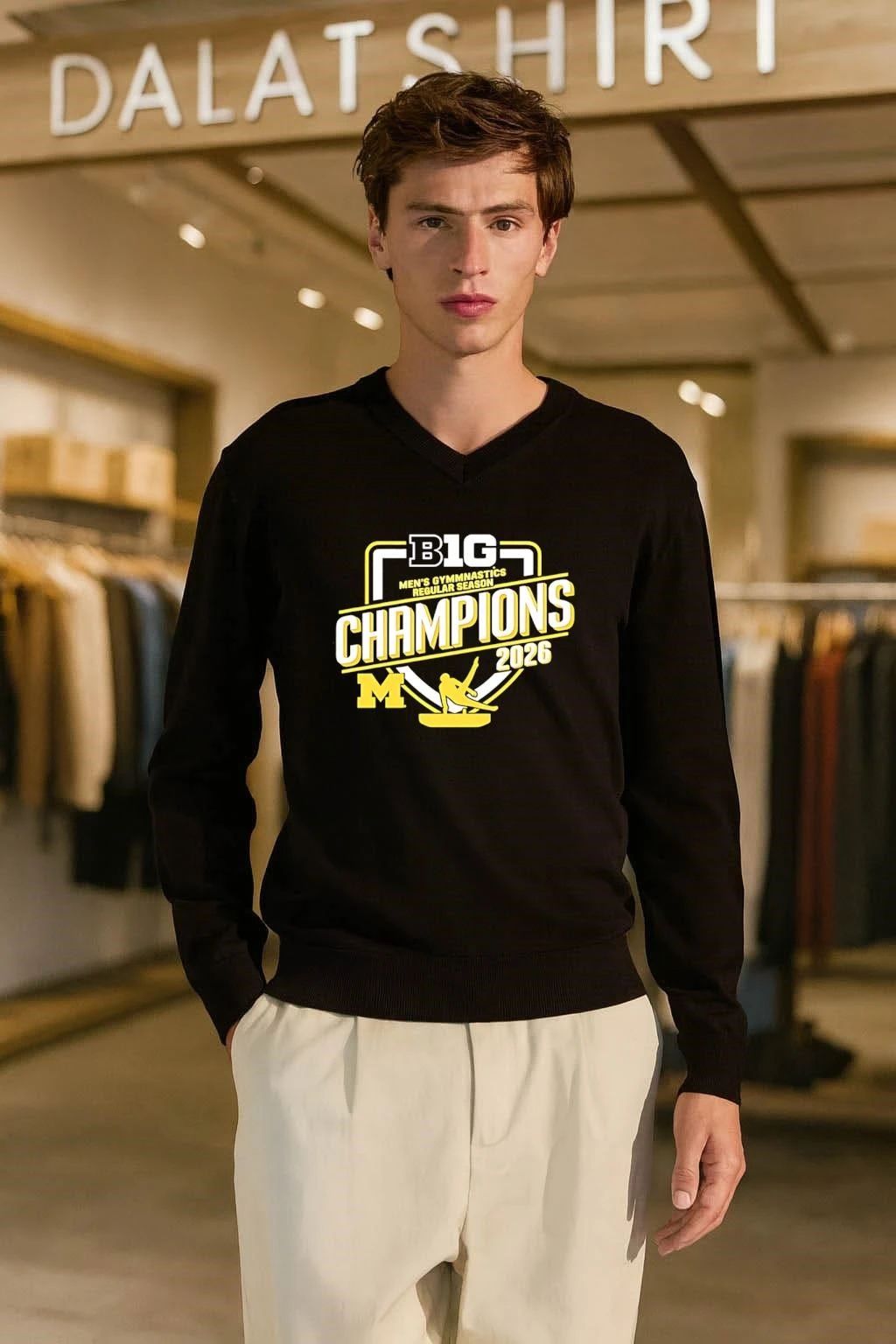 Michigan Wolverines 2026 Men’s Gymnastics Big Ten Champions shirt