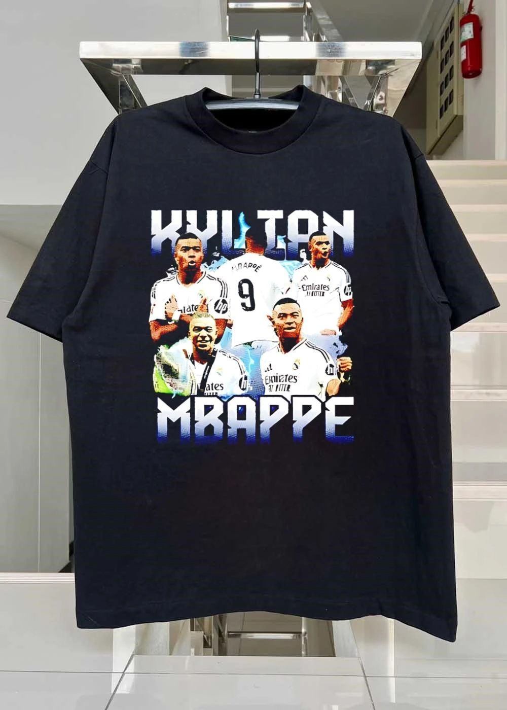 Kylian Mbappe Real Madrid Club Soccer Bootleg shirt