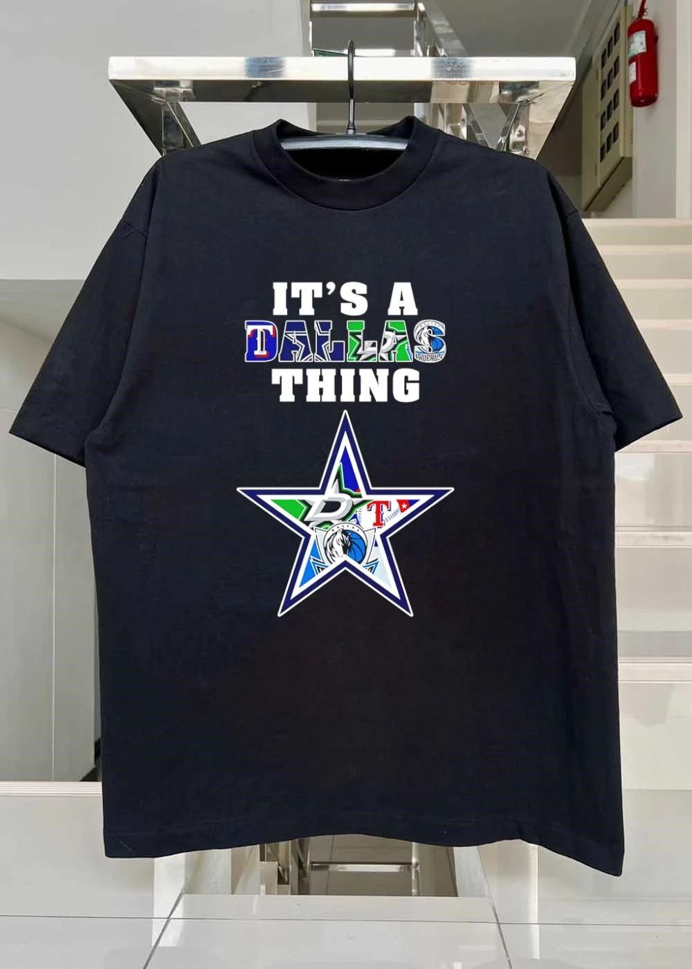 It’s A Dallas Thing Dallas Cowboys Rangers Stars Mavericks All Teams Logo T-Shirt